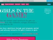 Tablet Screenshot of girlsinthegame.ca
